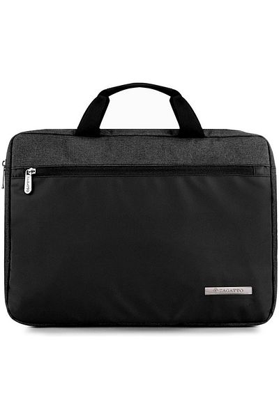 zagatto Slim laptop bag 15.6”, black, 42x30x4.5 cm, waterproof, durable, shock-absorbing, ZG626