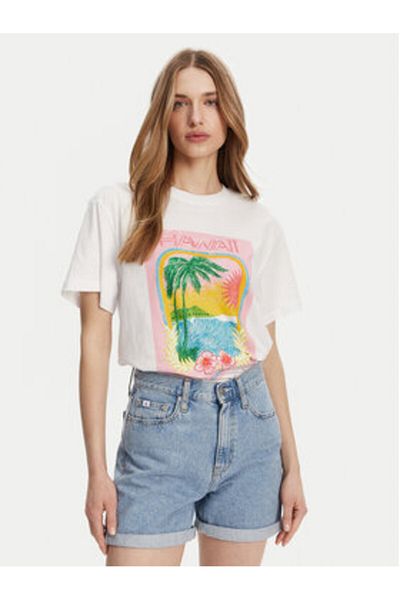 Roxy Tricou damă alb ROXY-ERJZT05899 WBB5 ALB LUMINOS HAWAII