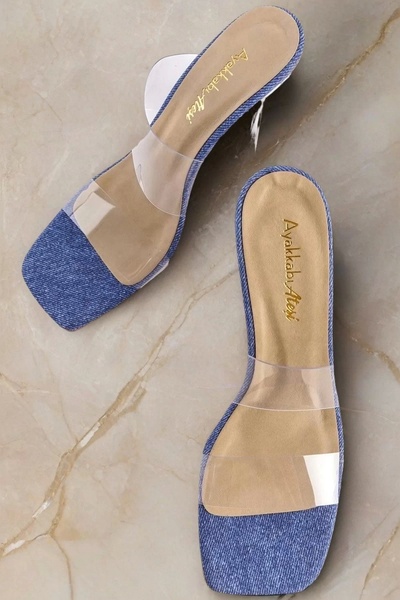 PayBuy Women's Elegant Shoes Transparent Heeled Slippers Special Design Evening Dress Shoes