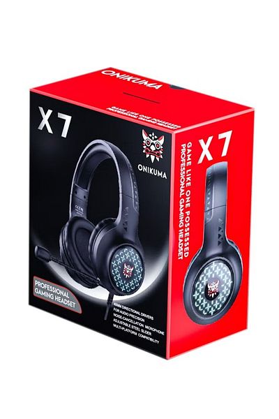 Onikuma X7 Gaming Wired Headset With Microphone Black