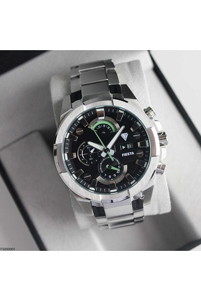 Fiesta Fs000001 Men's Wrist Watch with Steel Band