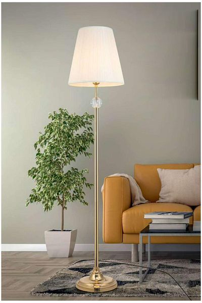 DEC14 Floor lamp with an elegant and modern design, golden color