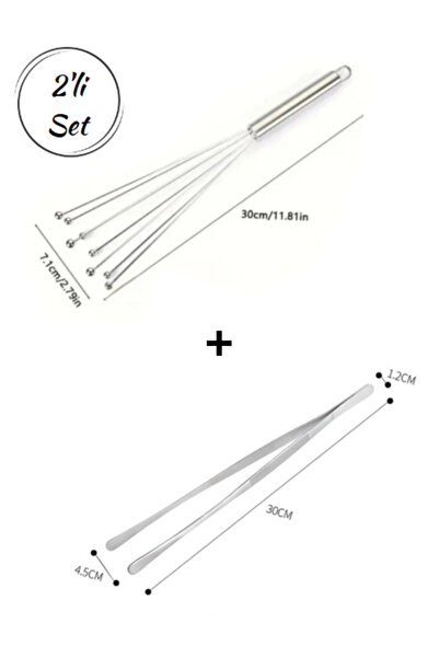 Hilamingo Home 2'li Mutfak Gereçleri Set; Boncuk Uçlu Lüx Çırpıcı, Masterchef...