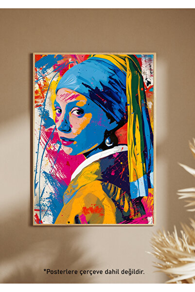 One Little Happiness Αφίσα GIRL WITH PEARL EARRINGS Αισθητική αφίσα τοίχου, α...