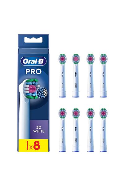 Oral-B Capete de periuță de dinți electrică Pro 3D White, 8 buc.
