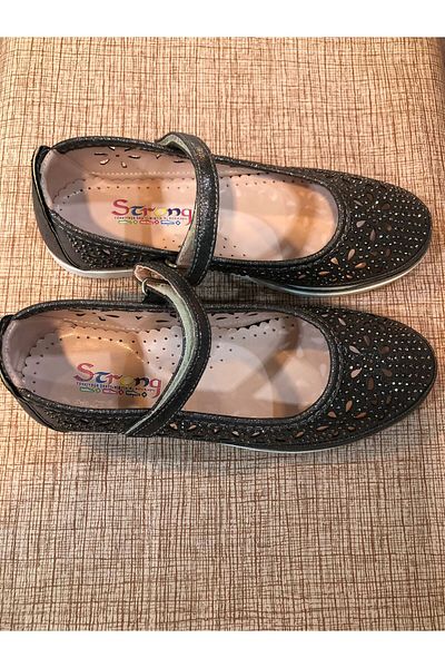 eylül ortopedi Girl's Laser Stone Ballerina Shoes