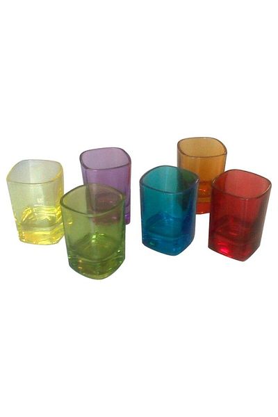 Uniglass Set 6 Shot Glasses Uniglass Colorate Viva, 50 ml