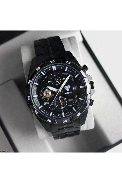 Fiesta Fs000012 Men's Wrist Watch with Steel Band
