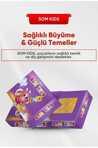 som ınternatıonal Som Kids Çiğnenebilir Çocuk Tableti | Günlük Destek – Propo...
