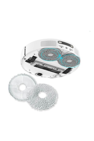 PAA-home Robot Vacuum S10+ compatible accessory set 2 cloths 2 filters 2 white side brushes 1 central brush