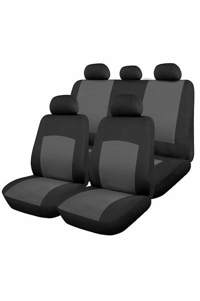RO GROUP RoGroup Oxford Grey 9-Piece Car Seat Covers