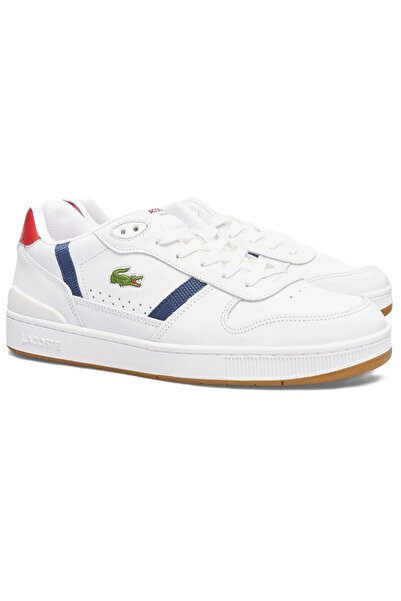 Lacoste T-Clip Set Hakiki Deri Erkek Beyaz Sneaker