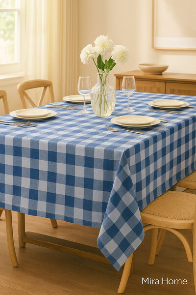 Mira Home مفرش طاولة منقوش مقاس 160×220 سم ريفي