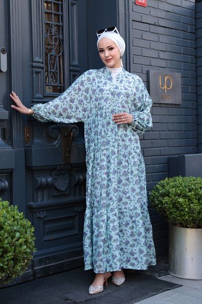 LOCCO Rochie de damă cu model violet Baby Blue