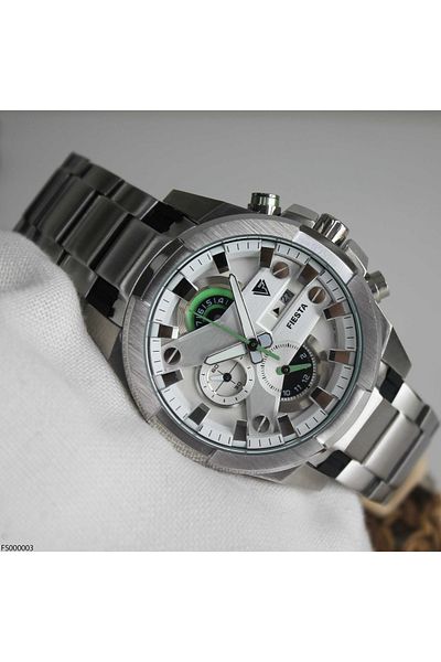 Fiesta Fs000003 Men's Wrist Watch with Steel Band