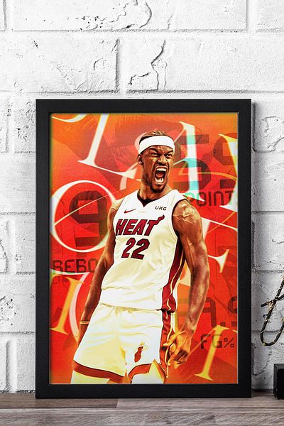 Saturn Pictură înrămată Jimmy Butler - Pictură poster NBA de baschet