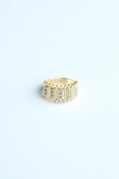 Jack Ferrero Zircon Stone Women's Ring (Adjustable)