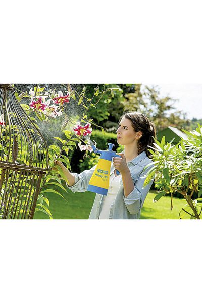 Gloria Hobby 125 Flex Hand Sprayer Blue and Yellow 1.25 Liter