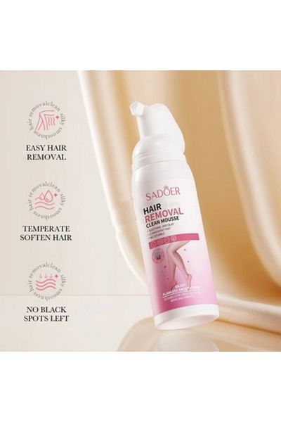 SADOER Sadur Hair Removal Cleansing Mousse Creams, Underarms, Arms, Legs, Body, 100ml