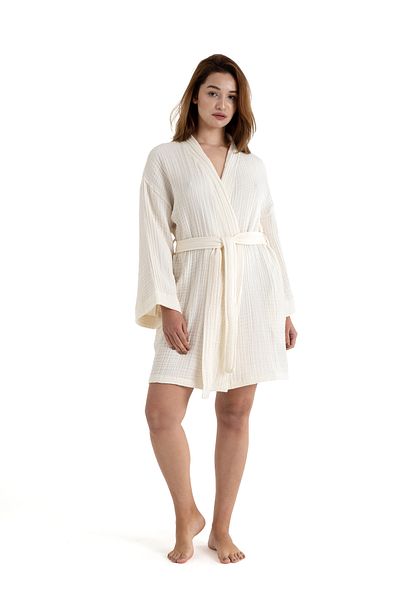 PANCHY CANKY Κιμονό 100% βαμβακερό φόρεμα Muslin Beach