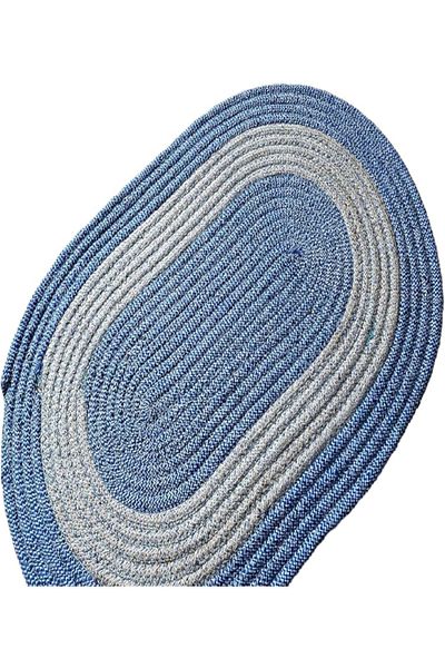 Alsaqer Premium Heavy-Duty Oval Door Mat 50x80cm | Padded Nylon Mat | Assorted Stylish Designs