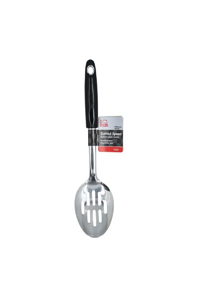 Chef Craft Stainless Steel Slotted Spoon Silver and Black 12inch