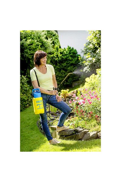 Gloria Prima 3 Pressure Sprayer with Adjustable Nozzle Blue and Yellow 3 Liter