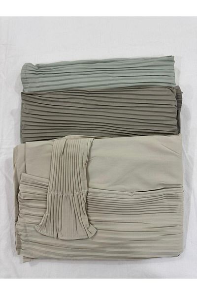 Gerenic Cold cotton prayer shawl, open to wear, set of 3 pieces in different colors