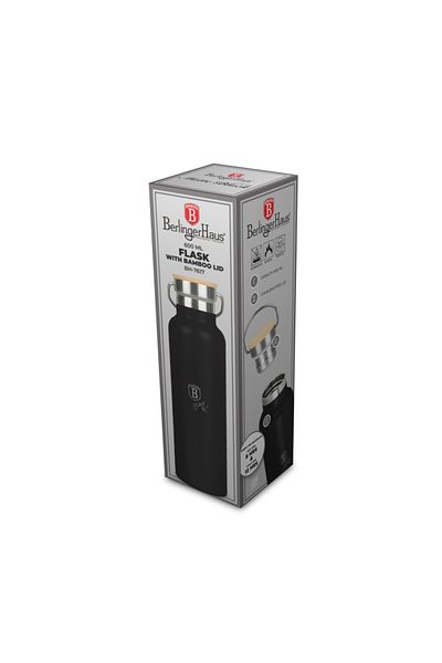 Berlinger Haus Termos cu pereți dubli din oțel inoxidabil 0,6 l Colecția Matte Black