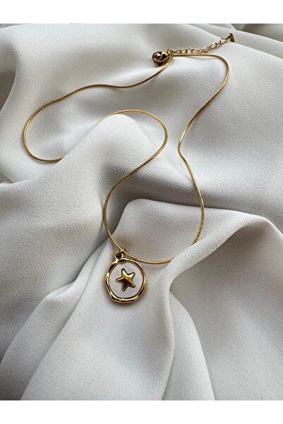 RİSE Gold Star Detail Necklace