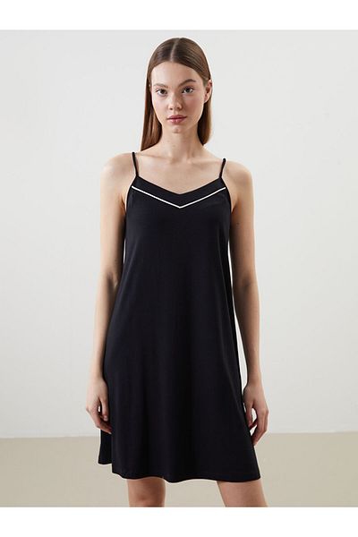 LC Waikiki New Season V-Neck Plain Strap Women's Nightdress - S5I610Z8