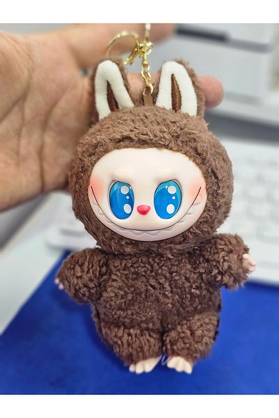 Meyra Accessories Labubu Plush Keychain Bag Ornament Cute Plush Toy 17cm
