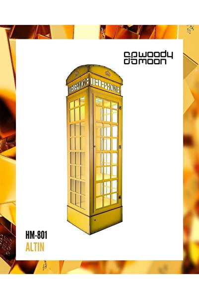 Woodymoon Camlı Ingiltere Telefon Kulübesi Kitaplık, Kişiye Özel Ayarlanabili...