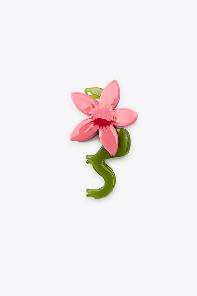 New Obsessions Luxury Acetate Floral Latch Hair Clip