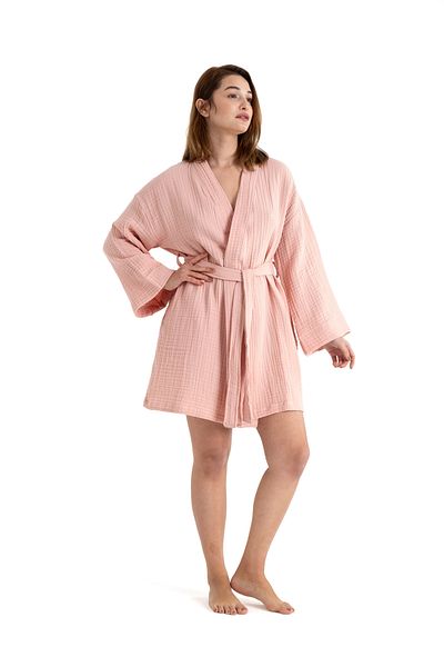 PANCHY CANKY Κιμονό 100% βαμβακερό φόρεμα Muslin Beach