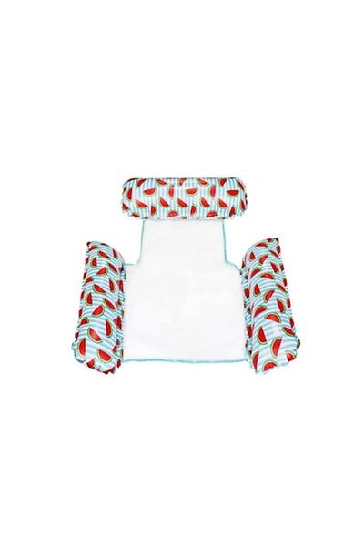 DELPI Inflatable Hammock 4-in-1, for Adults and Kids, Watermelon Design, Blue