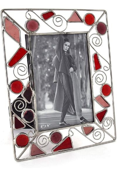 KITCHEN SOUQ Red and Purple Photo Frame | Stylish Display