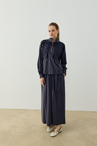 Hilay HAZEL ETEKLİ TAKIM LACİVERT