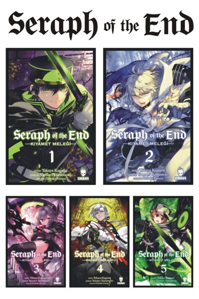 Genel Markalar Seraph of the End-Kıyamet Meleği 1-2-3-4-5 Manga Seti