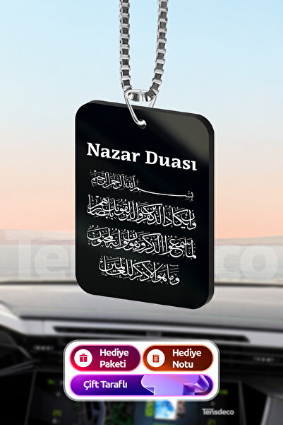 Tensdeco Nazar Duası Araba Süsü Dikiz Aynası Süsü Araba Hediyesi