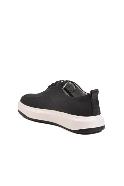 WALKWAY 486 m Men's Black-White Linen Casual Shoes