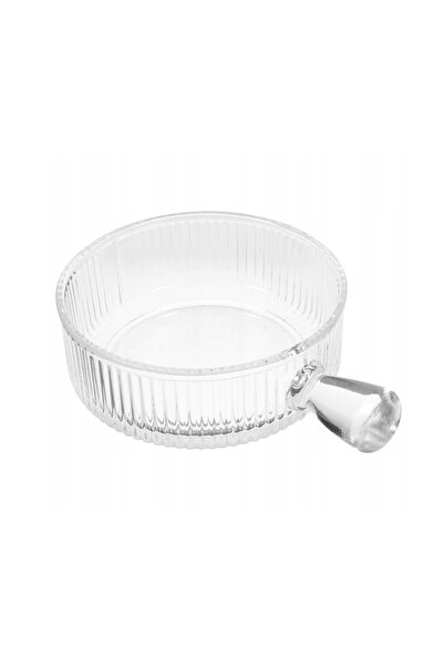 Dania Set of 6 yogurt and dessert plates, nuts and other serving dishes, made of clear glass, size 5*15 cm