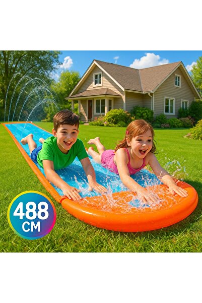 TOYFEST Yarışa Hazırmısın!.. 2 Kişilik Su Kaydırağı - 488 CM X 138 CM - (52328)