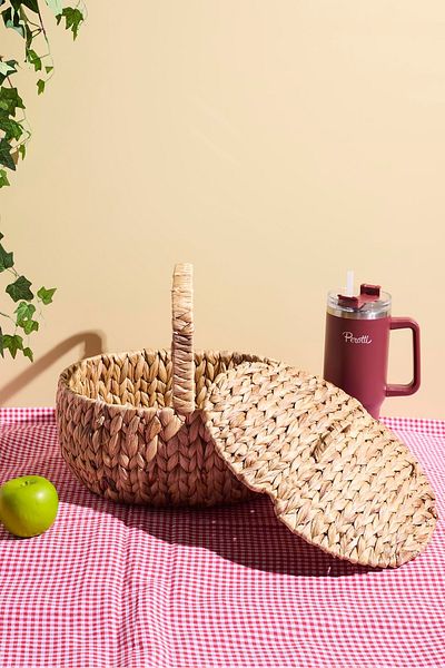 Perotti Кошница за пикник Cliento Wicker с капак 36x30 см