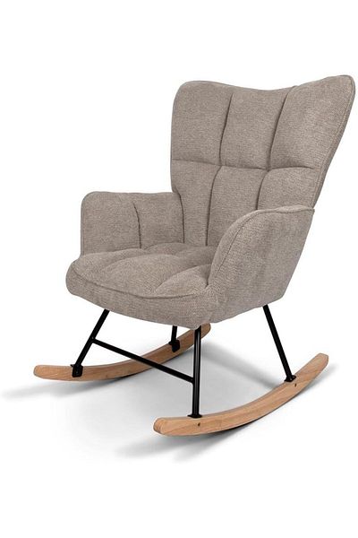 rexa Teddy Fleece Rocking Chair “Vidin Coffee colour” – Cozy Nursery & Living Room Glider