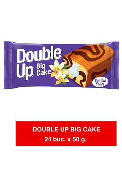 Mert DOUBLE-UP BIG – Vanilla Cream Cake – 50g x 24 | Fine and Aromatic Taste