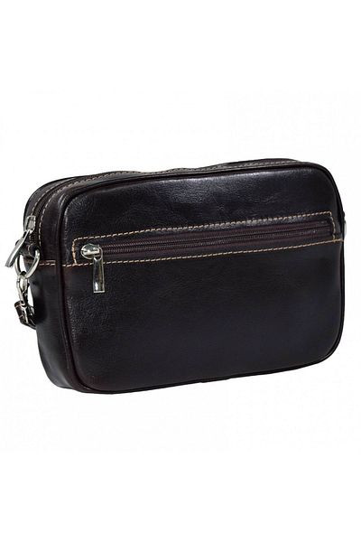 Magazinul de genti Men's genuine leather handbag, hand and shoulder bag, model 035, Vintage brown