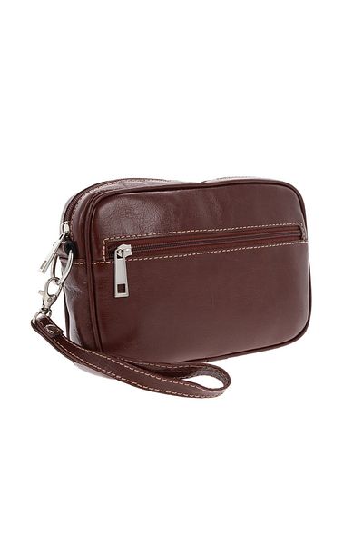 Magazinul de genti Men's genuine leather handbag and shoulder bag model 035, Cognac brown