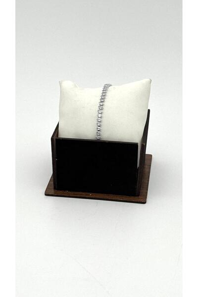 ELİOSA سوار من الفولاذ المقاوم للصدأ مزين بحجر الزركون باللون الفضي