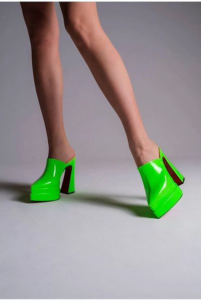 PayBuy Stylish Design Double Platform Design Closed Toe High Heel Slippers Stylish and Elegant Evening Dress Shoes
